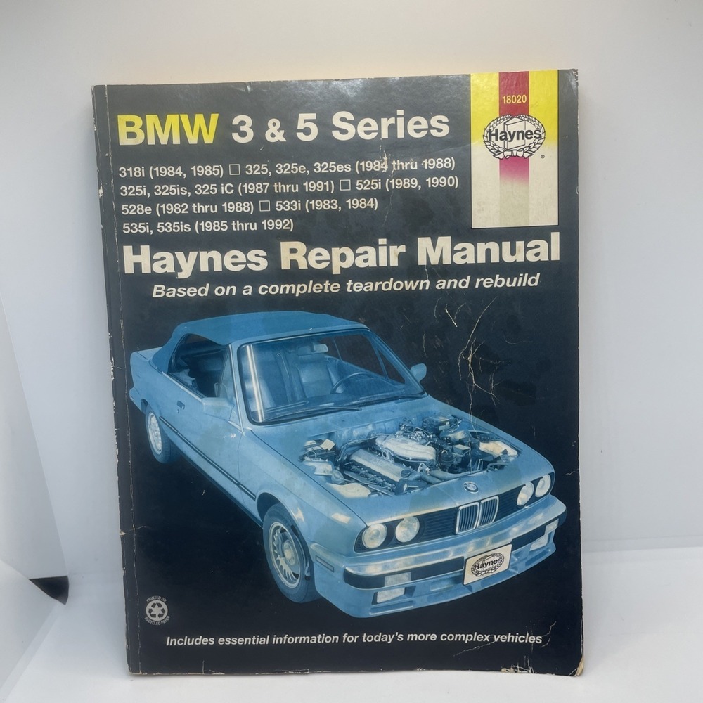 BMW 318 325 525 528 533‎ 535 1983-1992 Tune-up Service Repair Manual 1984 1985